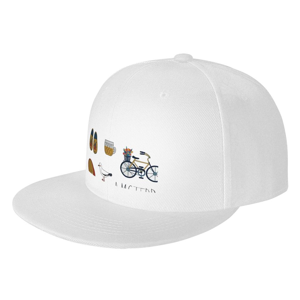 Fashion Amsterdam puns Flat Brim Sun Hat Campus Outfits Sun Visor