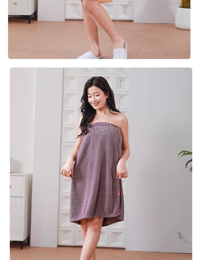 Merbau Dámský bezramínkový rychleschnoucí župan: Absorpční, Ideální pro salony, Froté župan bez bavlny.