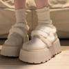 New Retro Fleece and Thick-soled Cotton Shoes for Women, Warm Snow Boots
