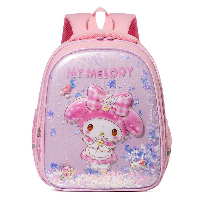 New Kuromi Cute Cartoon Backpack Oxford Fabric Fun And Adorable Design For Kindergarten Girls And Boys Pink Melody