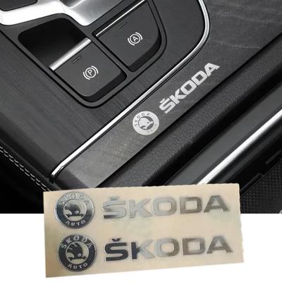 Fém Autómatricák Ablaktörlő VRS Matrica SKODA Kodiaq Superb SCALA FABIA Octavia Karoq YETI Autóhoz Fényvisszaverő Belső