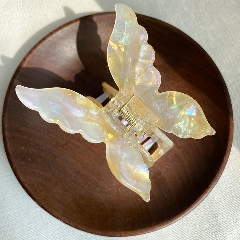 

1 шт. супер фея новый стиль красочная бабочка заколка для волос русалка Ji Grab клип аксессуары для волос диск захват для волос ацетат клип color