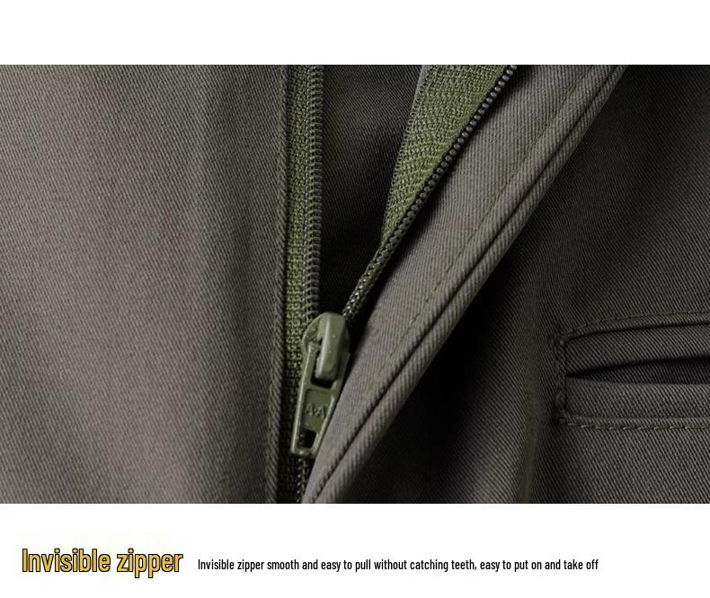 Spring 2025 Women's Military Green Casual Wide-Leg Floor-Length Pants