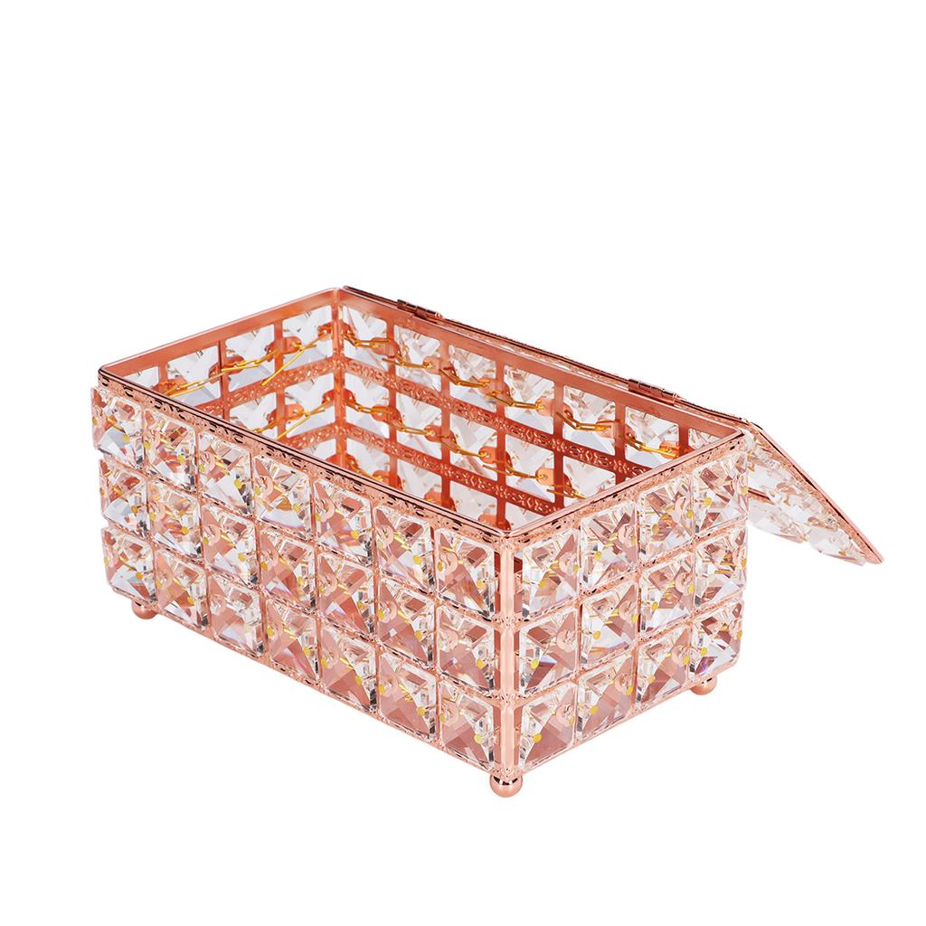 Tissue Box Holder Multifunctional Fashionable Design Exquisite Sturdy Durable Tissue HolderRose