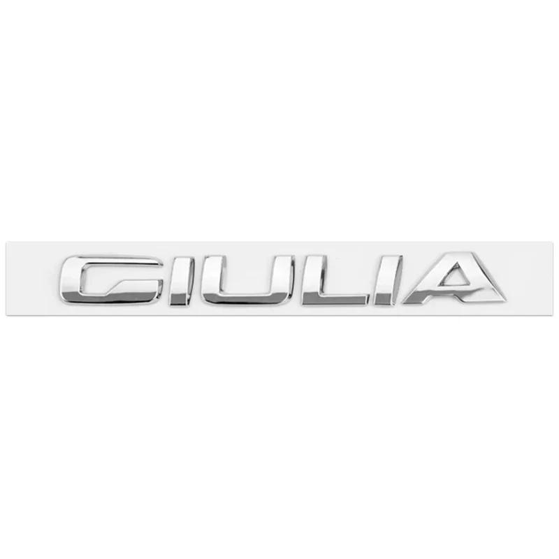 3D ABS Car letter Badge Sticker Logo Rear Trunk Emblem Auto Accessories For Alfa Romeo 147 156 Q2 Q4 Ti Veloce Giulia Stelvio fw6