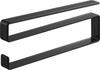 Yamazaki Slim Towel X D17 X Tower Towel Kitchen Item 10502 Under-Cabinet Hanger, Black, W1.5 H6.5cm, Series, Rack, Space-Saving, No.