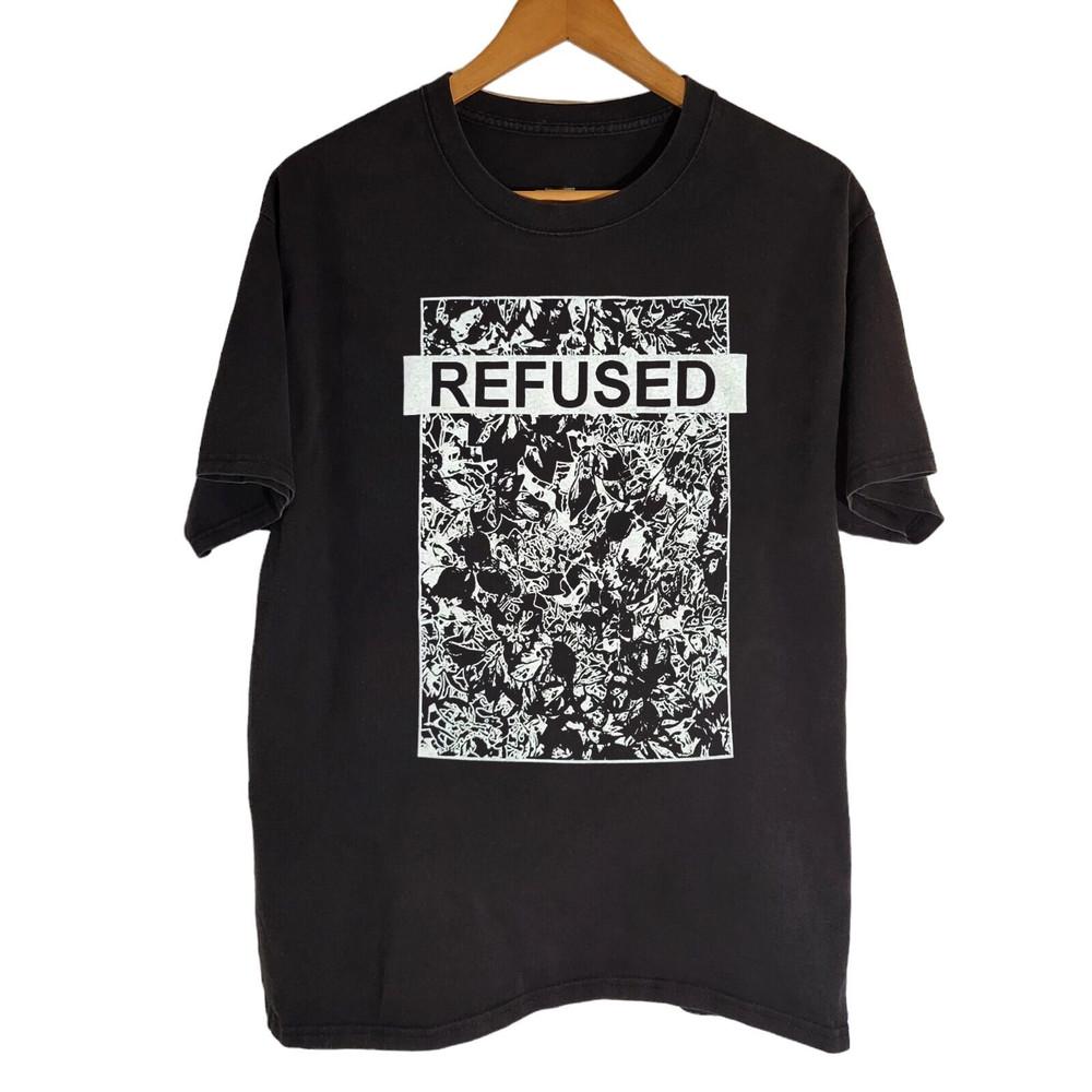 Collection Refused Band Album Concert  Black All Size OM845 Unisex T-Shirt S