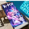 K-POP Theme Microfiber Beach Towel, Lightweight Absorbent Towel for Outdoor Travel Camping