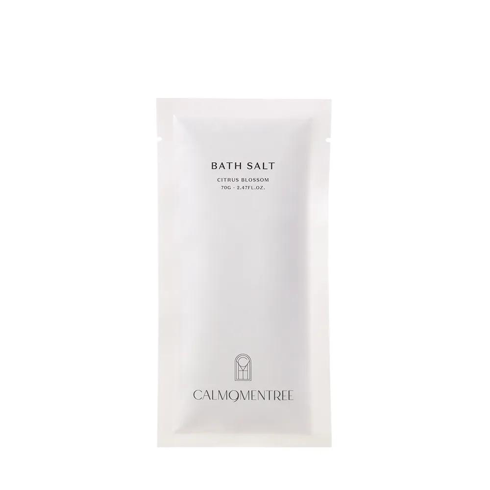 CALMOMENTREE Citrus Exfoliating & Revitalizing Bath Salt 70g / Natural Scent Himalaya Salt Fatigue Relief