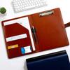 A4 Folder Office Storage Business Leather Official Document Manager Folder Contract Signing Book Office Supplies
