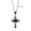 Red Zircon Necklace Women Sweater Chain Female Hip-hop Non-fading Jewelry