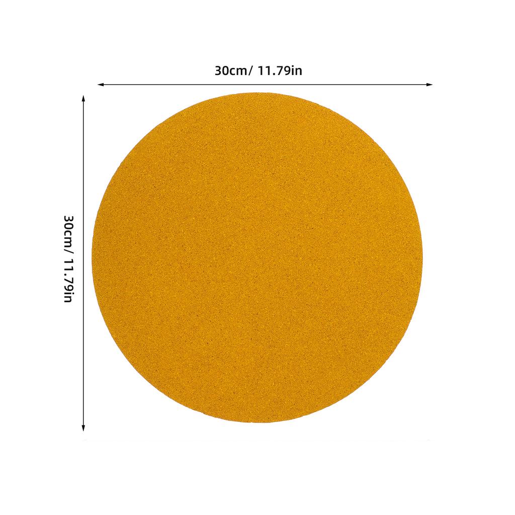 30Cm Round Self-Adhesive Cork Board Bulletin Wall Decorative Message Display Photo Notice Organizer Thin Wood Panel For Home