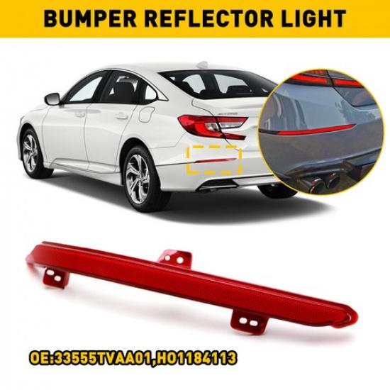 Left Driver Rear Bumper Light For 2018-  Honda Accord Reflector Lamps