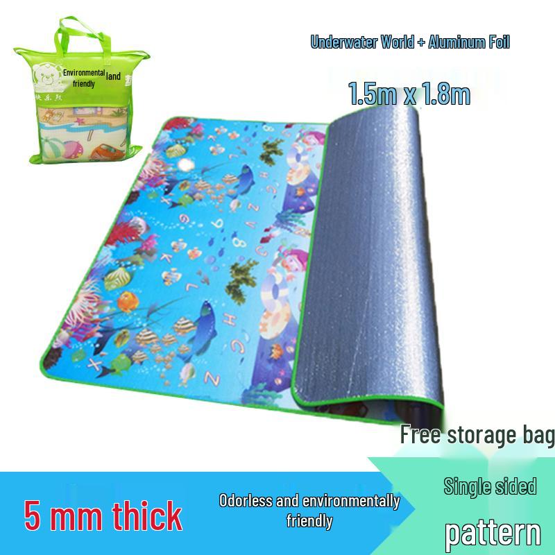 Enlarged Waterproof Outdoor Cartoon Picnic and Camping Mat - Foldable and Moisture-Proof
