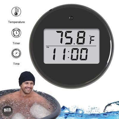 Termometru pentru baie cu gheață cu temporizator Afișaj pentru temperatură IPX6 Termometru digital cu adâncime la rece, impermeabil