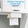 Moisture-proof Hanging Tissue Holder Punch-Free Paper Towel Rack  Kitchen Cabinet Doors