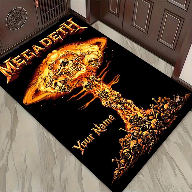 Name Custom Megadeth Carpet Rug for Living Room Bedroom Home Sofa Decoration,Kids play Non-slip Floor Mat