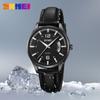 Round Large Dial Men's Watch with Calendar Stainless Steel Men's Watch Waterproof Casual Men's Quartz Watch