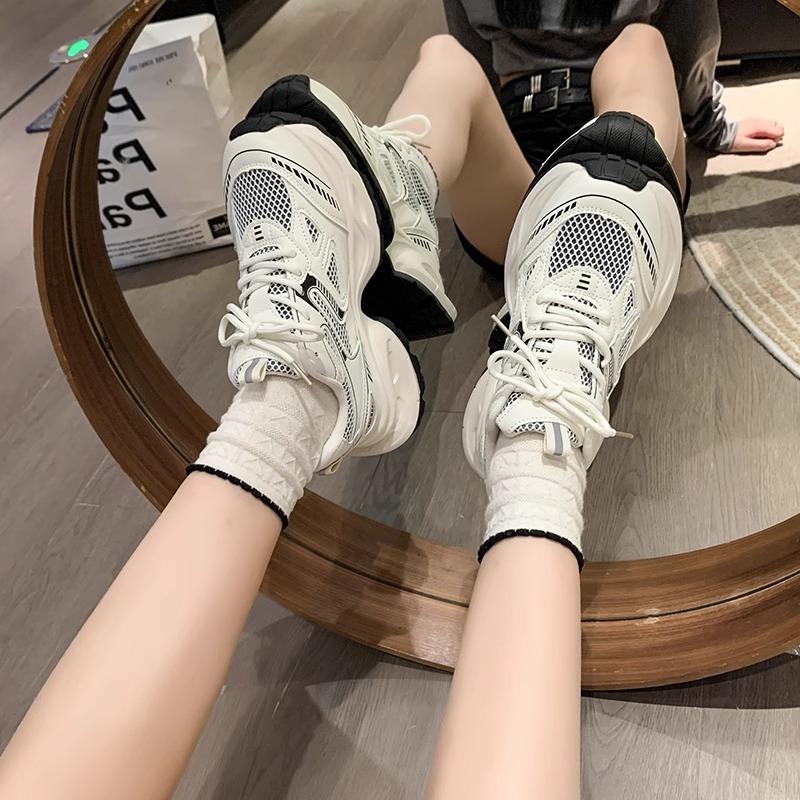 

Daddy shoes women s summer platform mesh versatile casual shoes running sneakers 35