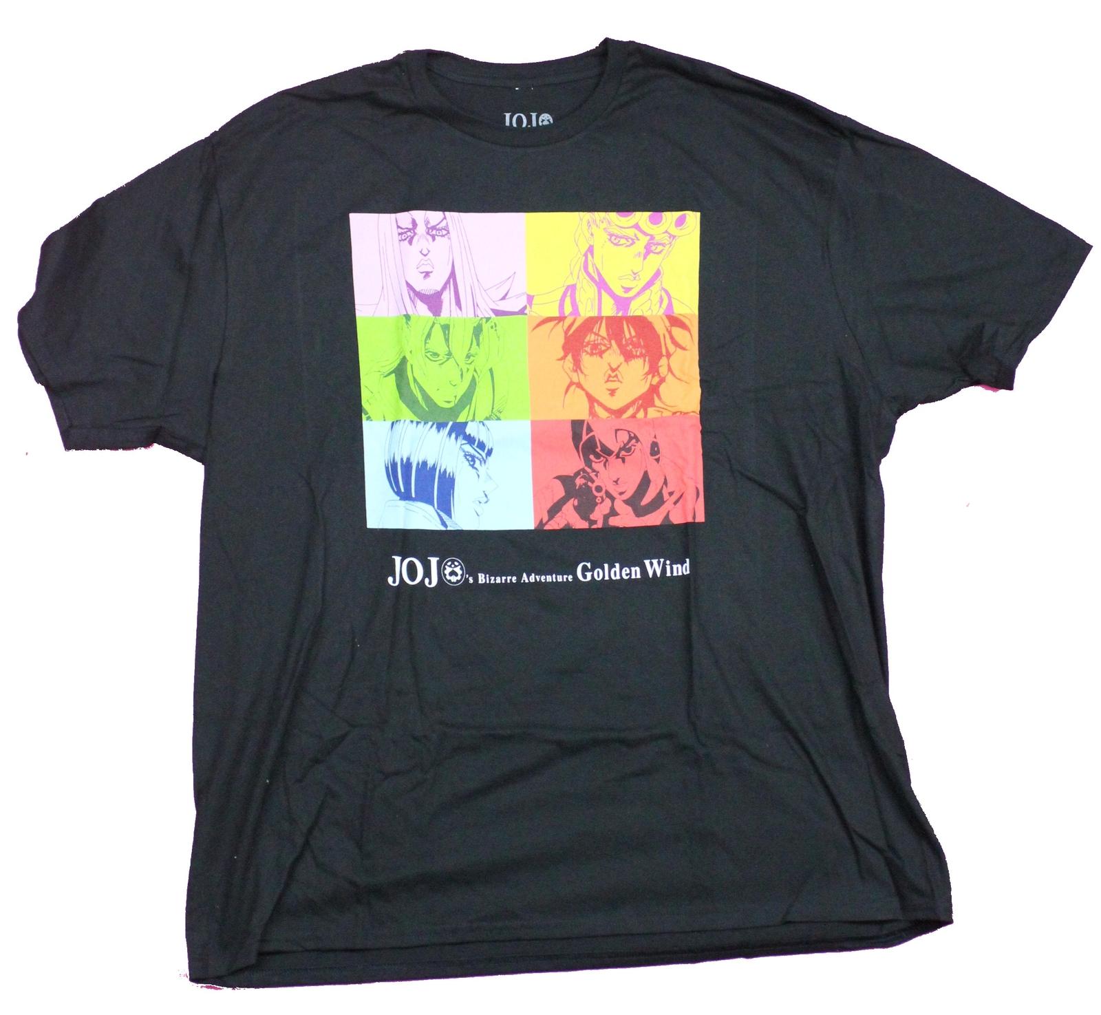 Jojo s Bizarre Adventure Adult New T-Shirt - Golden Wind Pastel Face Boxes S
