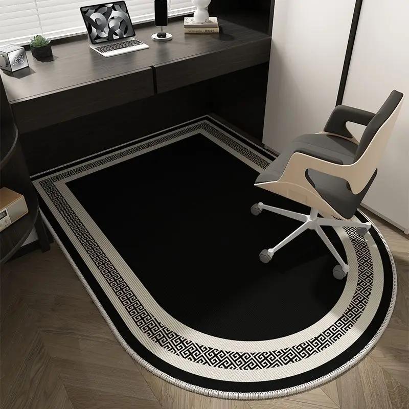 VIKAMA Computer Chair Floor Mat Luxury Office Computer Swivel Chair Floor Mat Bedroom Dresser Carpet Home Decor Hall Door Carpet