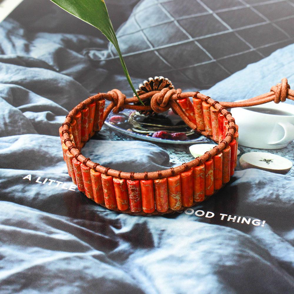Seven-Color Imperial Stone Chakra Bracelet: Handmade, European & American Style