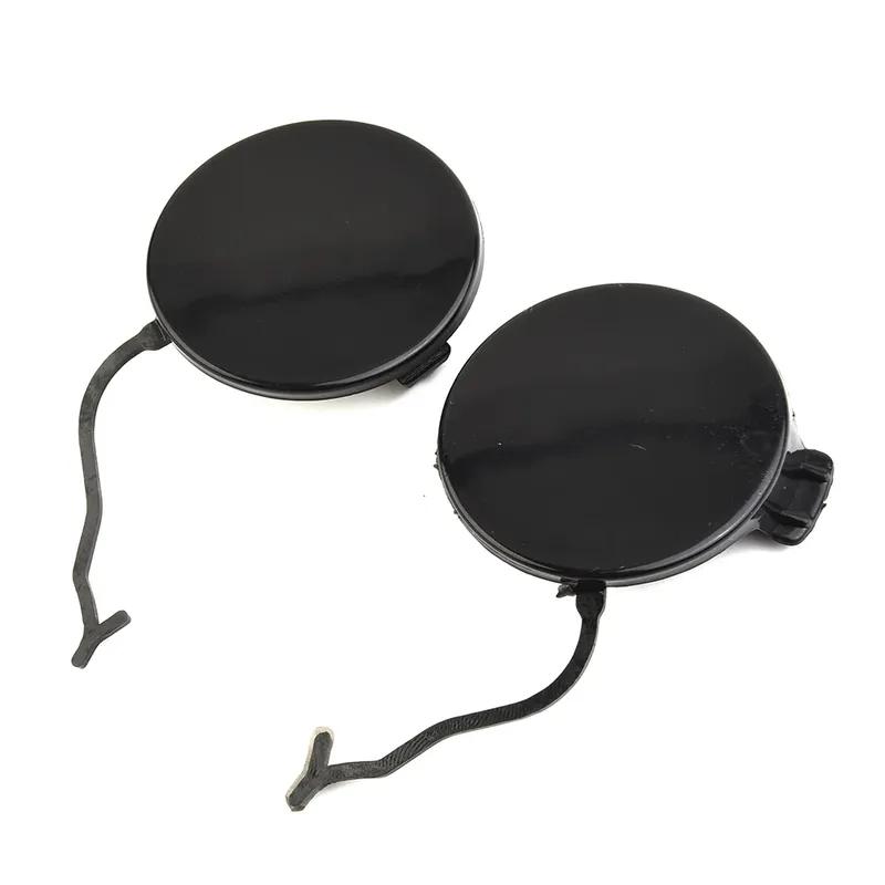 2pcs car Front Bumper Tow Hook Eye Cap Cover for Porsche for Cayenne 2011-2014 Black Left: 95850515500/ Right: 95850515600