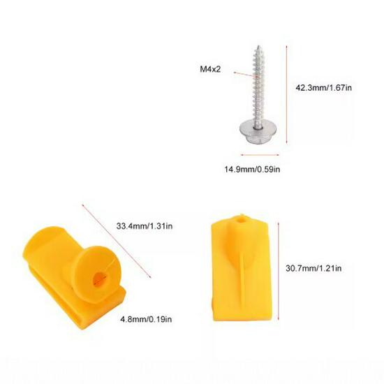 

Mercedes-Benz Hood Installation Clip A0019913970 Yellow Base
