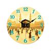 Stille runde Wanduhr, nicht tickendes rahmenloses Uhrwerk, Heimdekoration für Muslime,