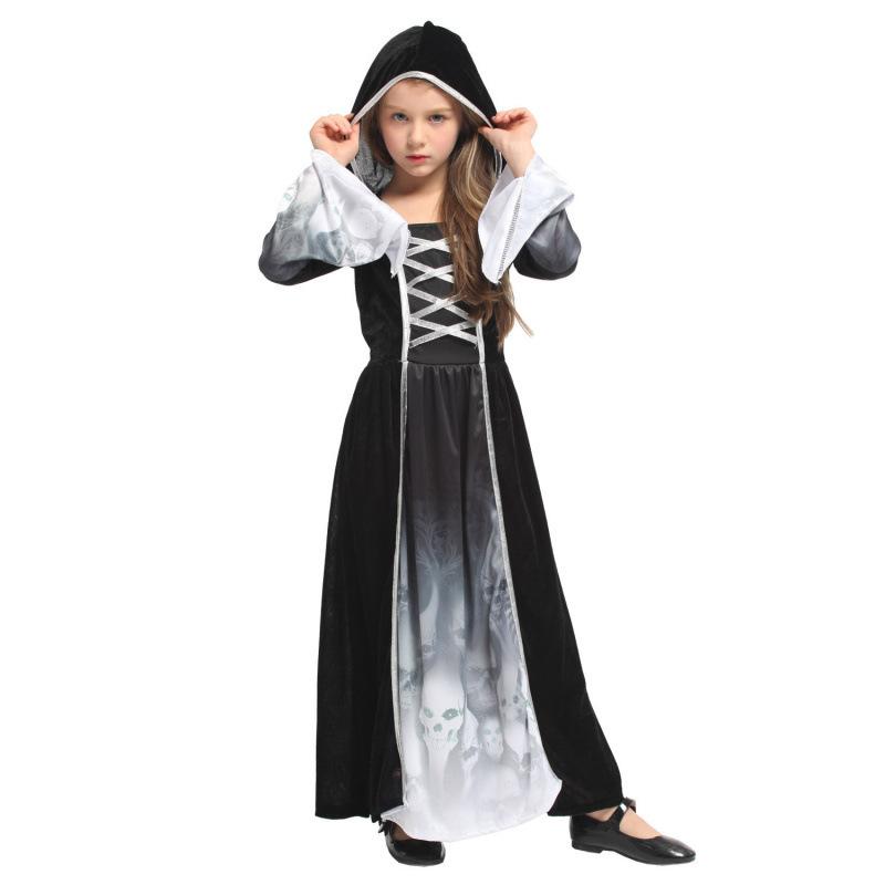Halloween children's strange skull skeleton ghost costume costume party costume horror skull costume