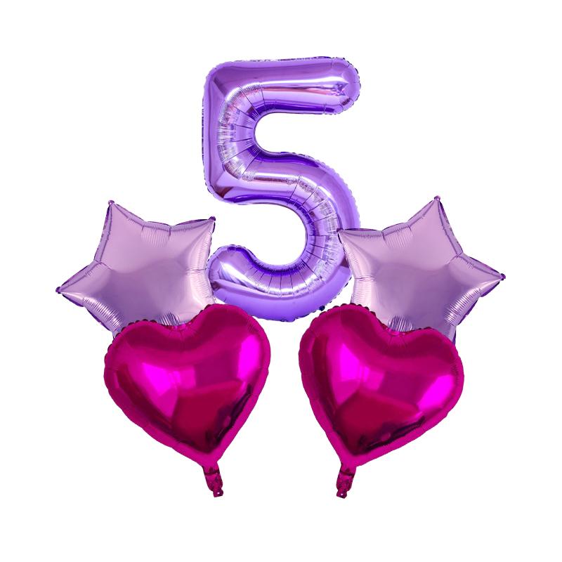 Lot Purple Balloon Set Latex Confetti Balloons Wedding Valentine's Day Globos Baby Shower Birthday Christmas Party Decorations