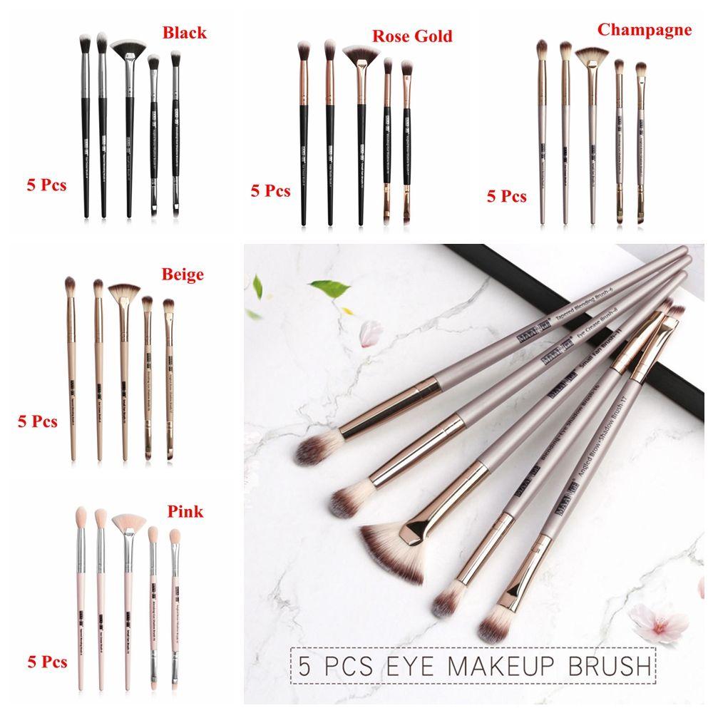 5 Pcs Hot Makeup Women Beauty Blusher Tool Eyeliner Brush Eye Blending Brushes Eyeshadow Contour