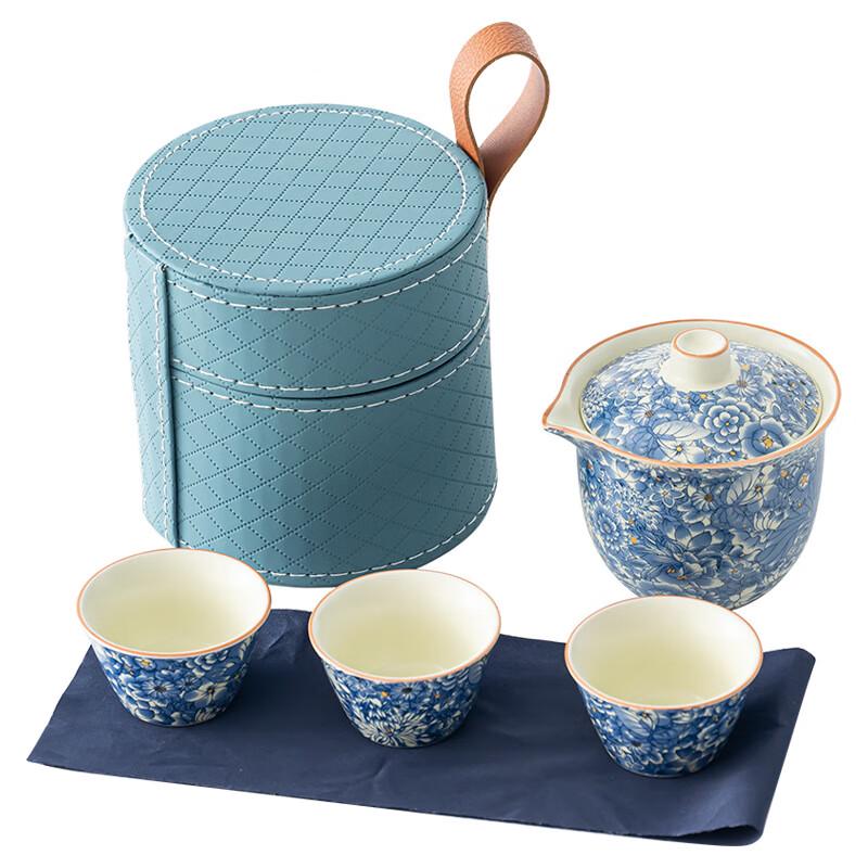 Ru Kiln Portable Travel Tea Set