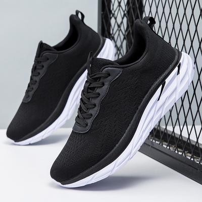 Men's Fly-woven Mesh Running Shoes Daily Commute Casual Sports Shoes Soft Sole Running Comfortable Breathable Fashion Men's Shoes