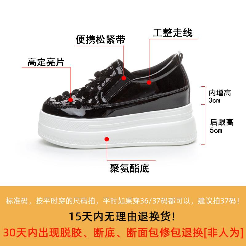 Thick-soled One-pedal Women's Shoes 2025 Summer New Mesh Shoes Breathable Casual Muffin Shoes Inner Height Solid Color Trend