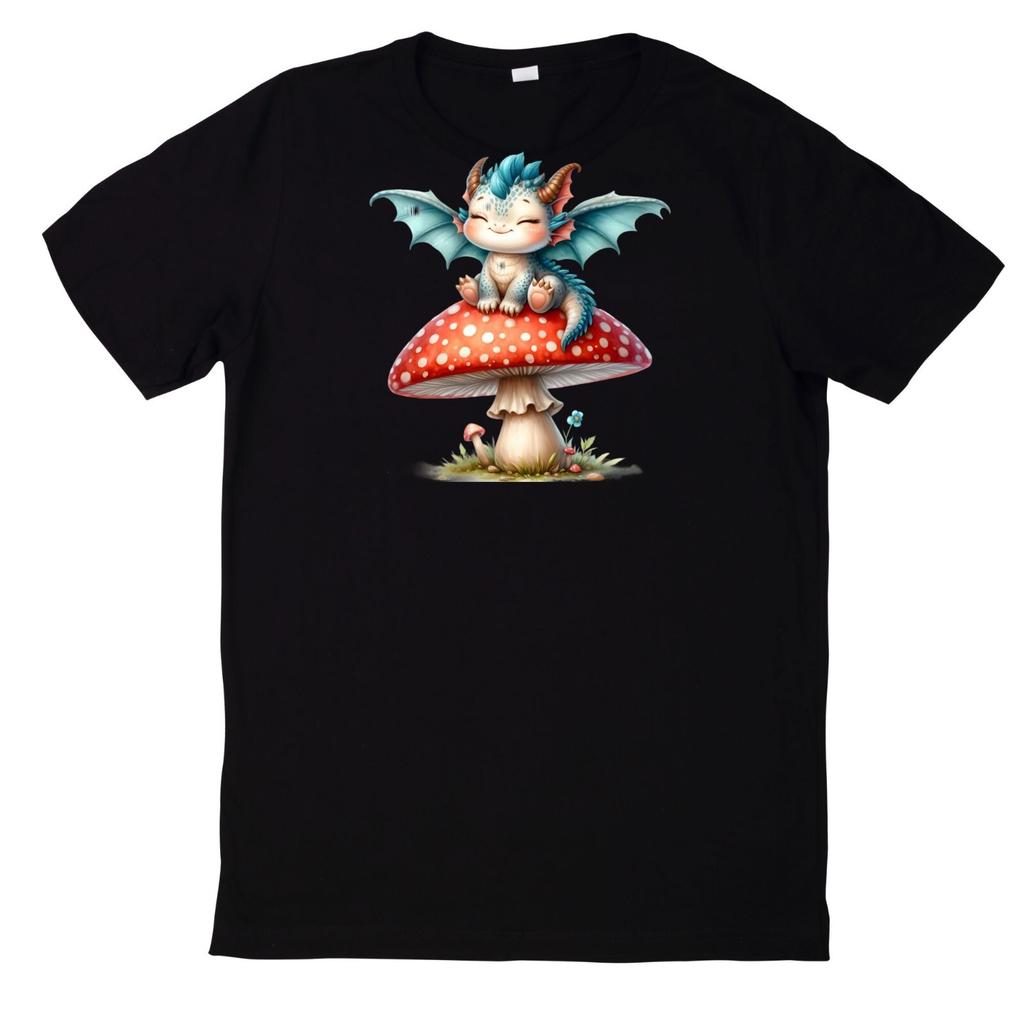 T-Shirt Niedlicher Babydrachen Motiv BaumwolleWird in neuem Fenster oder Tab geöffnet
