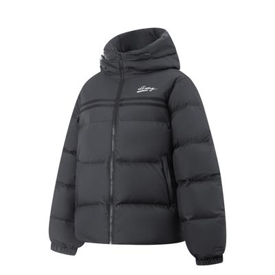 Li Ning Sports Lifestyle Series Warm Hooded Logo Down Jacket Women Outerwear AYMV234-6