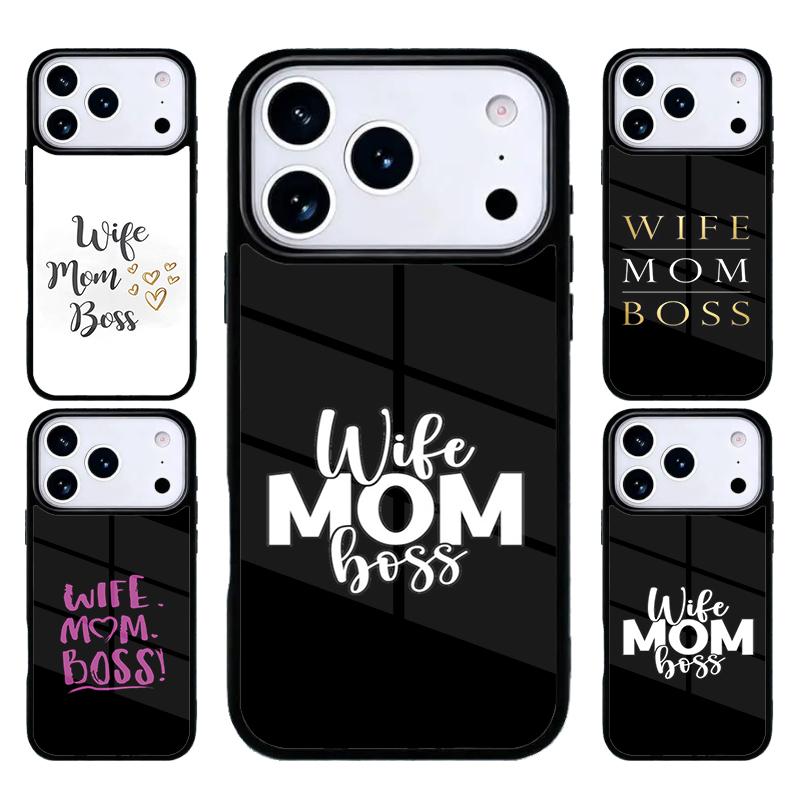 Wife Mom Boss Soft Phone Case For iPhone 17 Air 16 15 14 13 12 11 Pro Max Plus