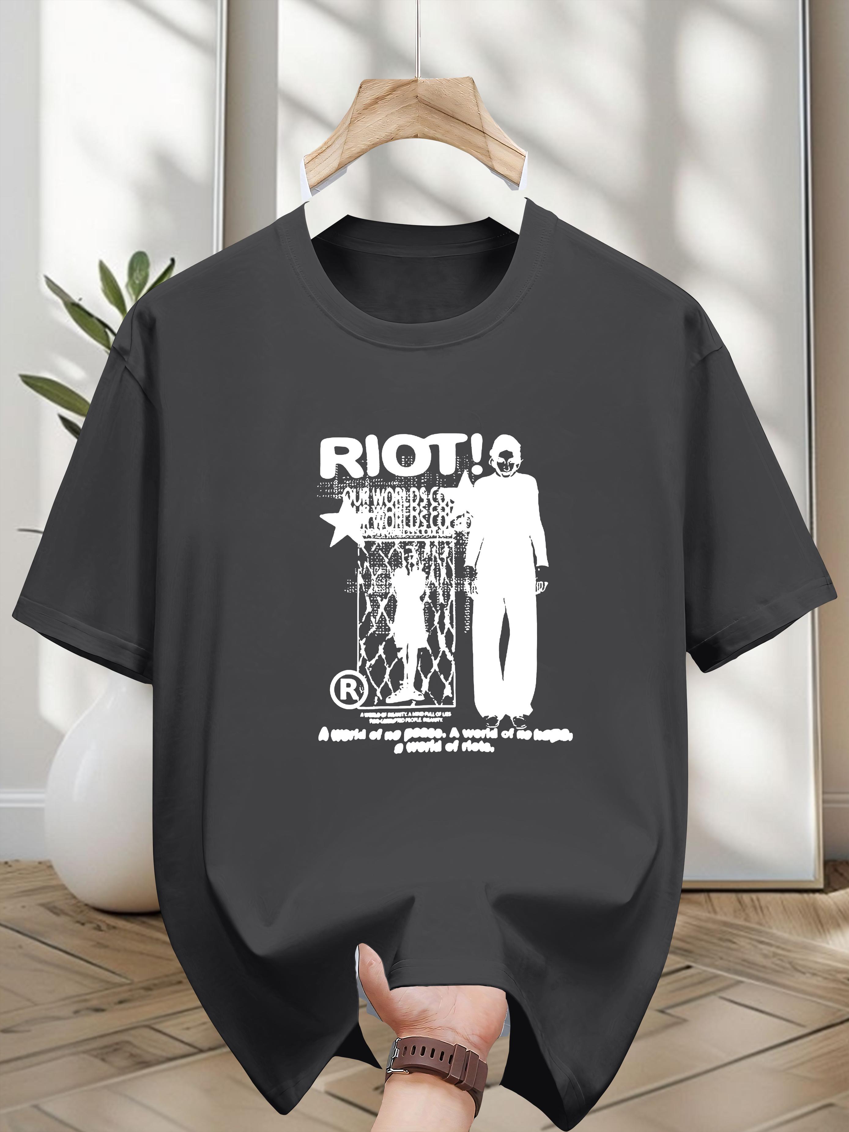 Riot! Graphic 100% Cotton T-shirt - Casual L