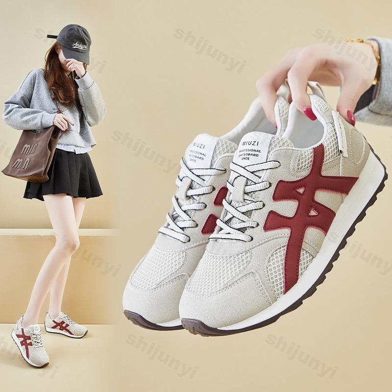 Sneakers Women Casual Shoes 2026 Outdoor Running Vulcanized Shoes Comfortable Non-slip Lace-up Fashion Shoes Zapatillas De Mujer