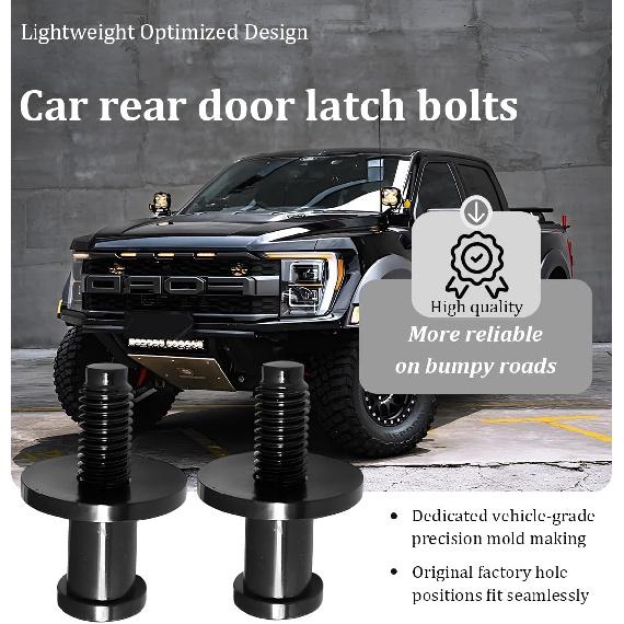 Car Tailgate Striker Bolt, 2PCS OEM# 11570162 Vehicle Tail Gate Latch Bumpers Stop with Nuts, Automotive Replacement Accessories, Compatible with
