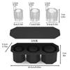 Tumbler Ice Silicone Ice Tray With Lid Suitable For Drinks Juice Whiskey Cocktails And Coffee Compatible With 30 40 Tray Circle