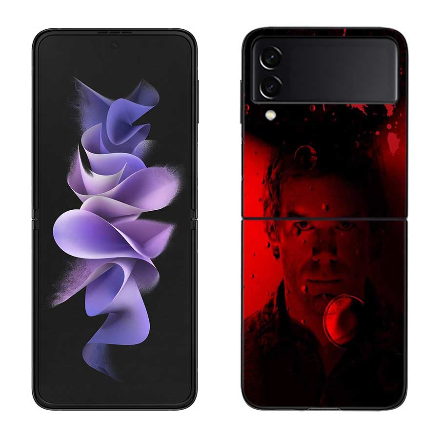

TV Show Dexter Morgan Phone Case For Samsung Z Flip 7 6 5G Galaxy Z Flip 5 4 3 Black Hard Cell Cover Luxury PC Shell Coque Samsung Z Flip 3 5G