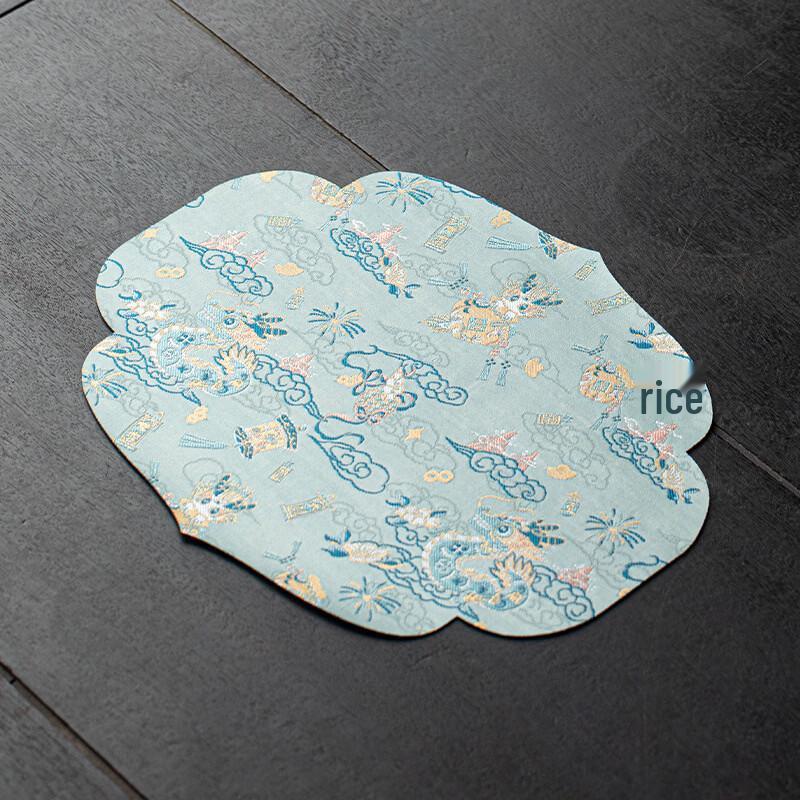 Zen Blue Dragon Tea Mat