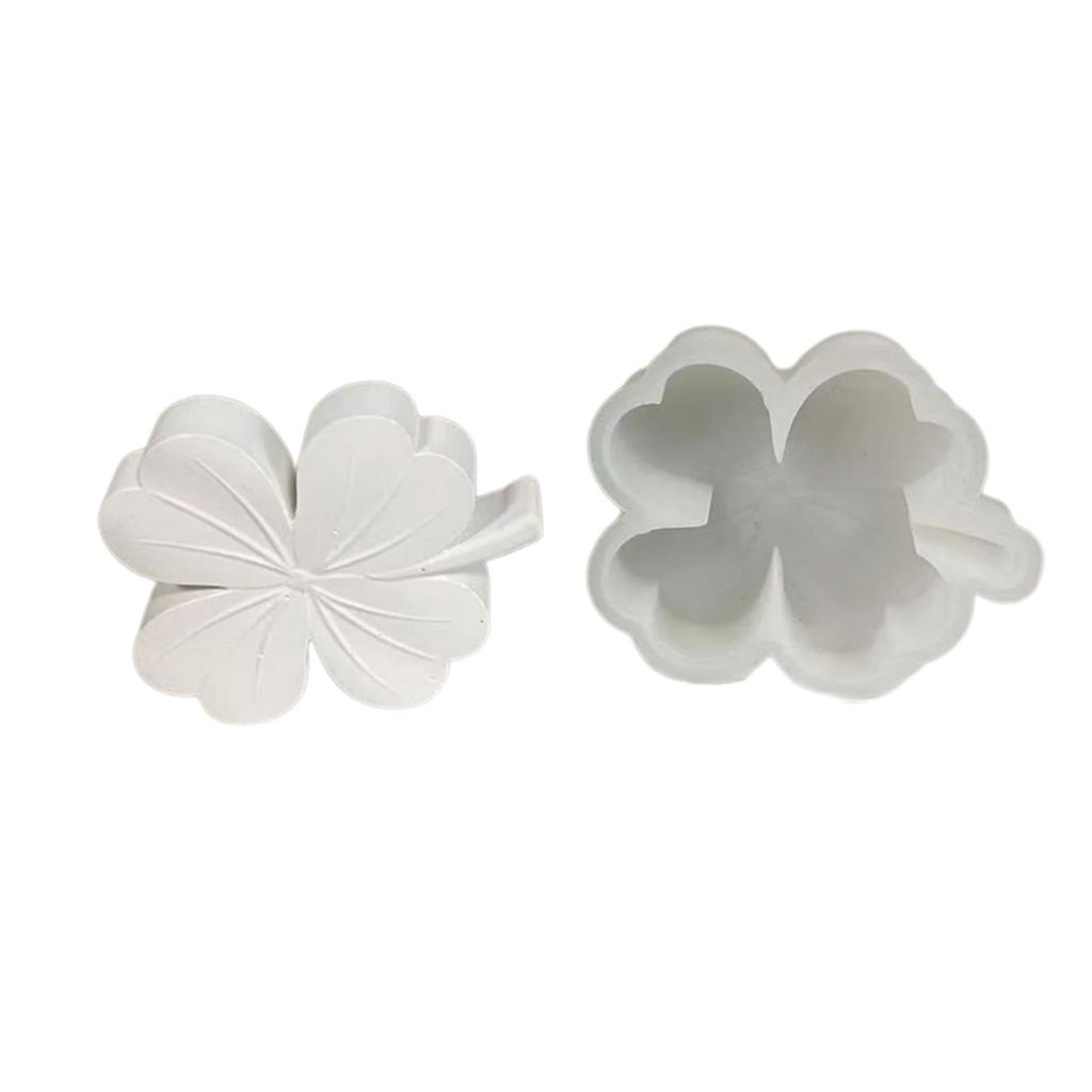 Clover Candle Molds Four Leaves Candle Molds for DIY Candle Soap Craft Home Decorations Christmas Gift