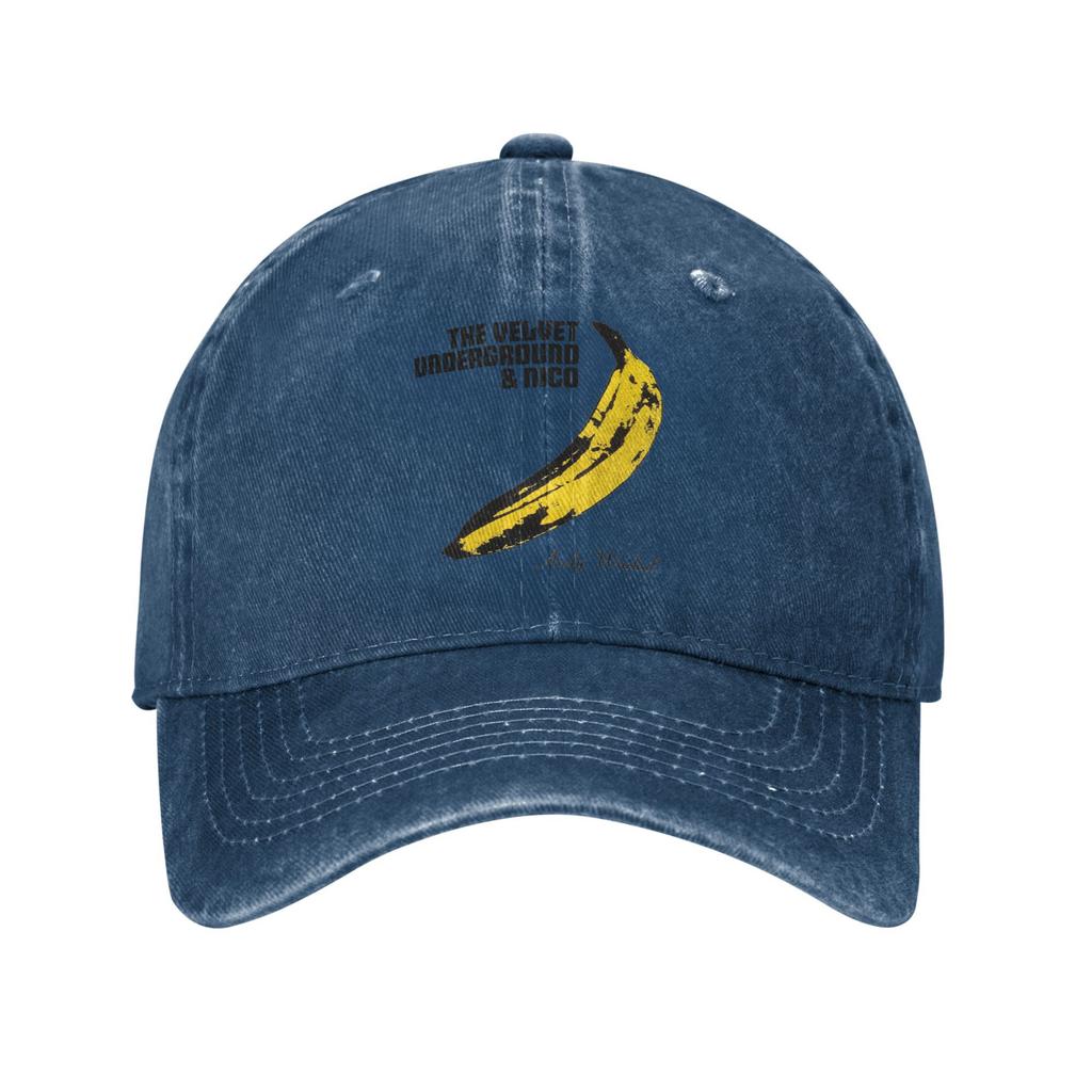 The Velvet Underground Rock Band Baseball Cap Classic Distressed Denim Washed Andy Warhol Headwear Unisex Travel Adjustable Hats