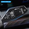 4Pcs Carbon Fiber Steering Wheel Headlight Switch Control Cover for BMW X3 2025 Car Wiper Switch Trim Auto Interior Accessories