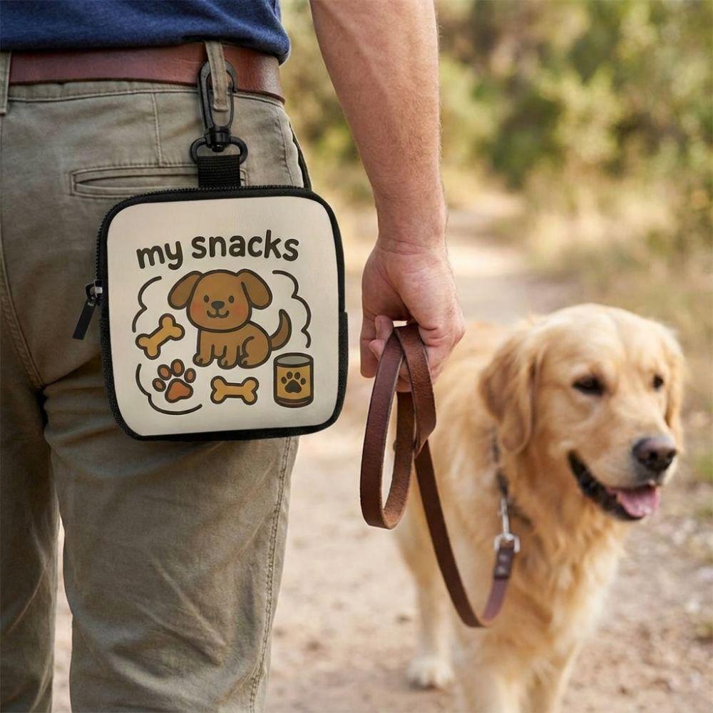Transparent Window Dog Training Bag Portable Pet Snack Bag Dog Treat Pouch Puppy Training