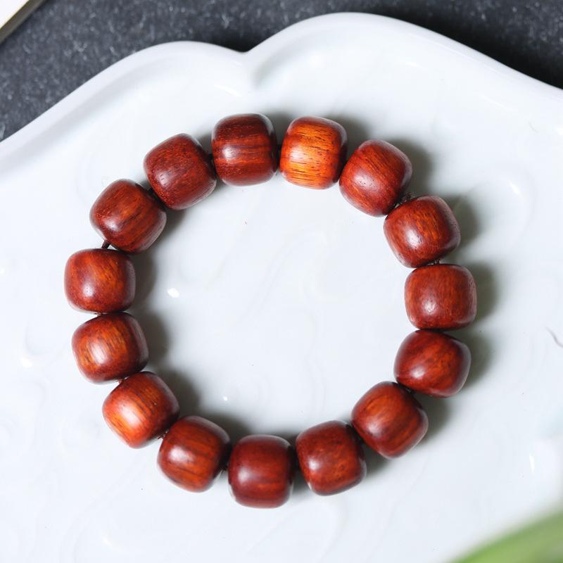 China Manufacturing Natural Fragrance Bracelet Attractive Lightweight Kralen Exquisite Gift Solid Wooden Bead Bracelet