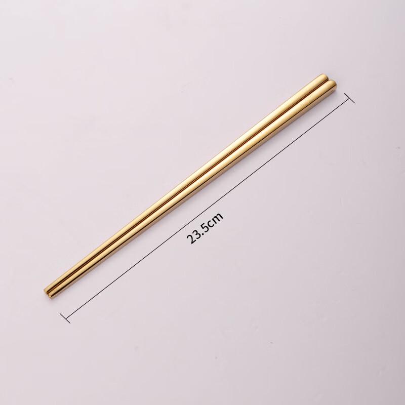 

Ru Han Anti-slip Square Stainless Steel Chopsticks